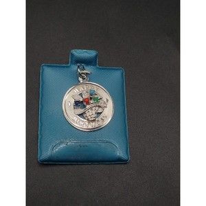 M&M sterling happy birthday charm pendant